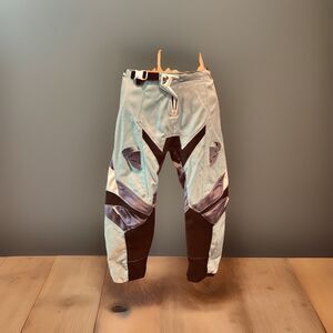 Thorns Phase Racing Pants Sky, Blue, Plum Purple And Black women Size 3/4